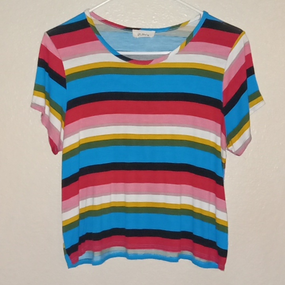 Pinc striped top